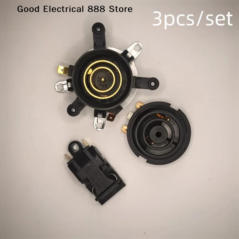 【G】3Pcs Electric Kettle Base Thermostat Temperature Control Switch Connector Coupler Socket Electric Kettle Accessories