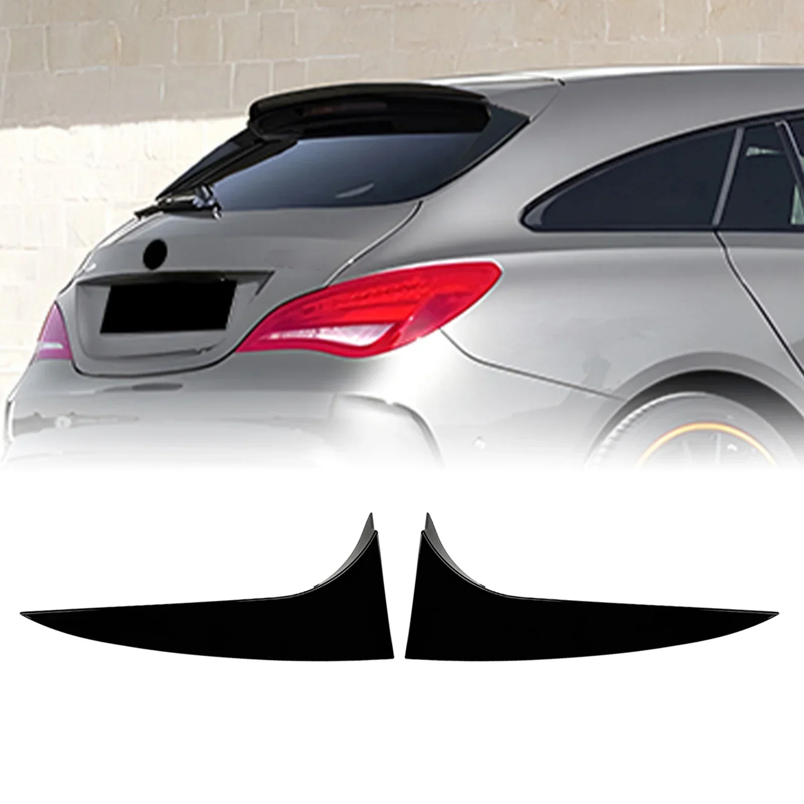 

New！ Rear Window Side Spoiler Wing For Mercedes Benz CLA Class Shooting Brake X117 2013-2019 Tailgate Windshield Deflector Cover