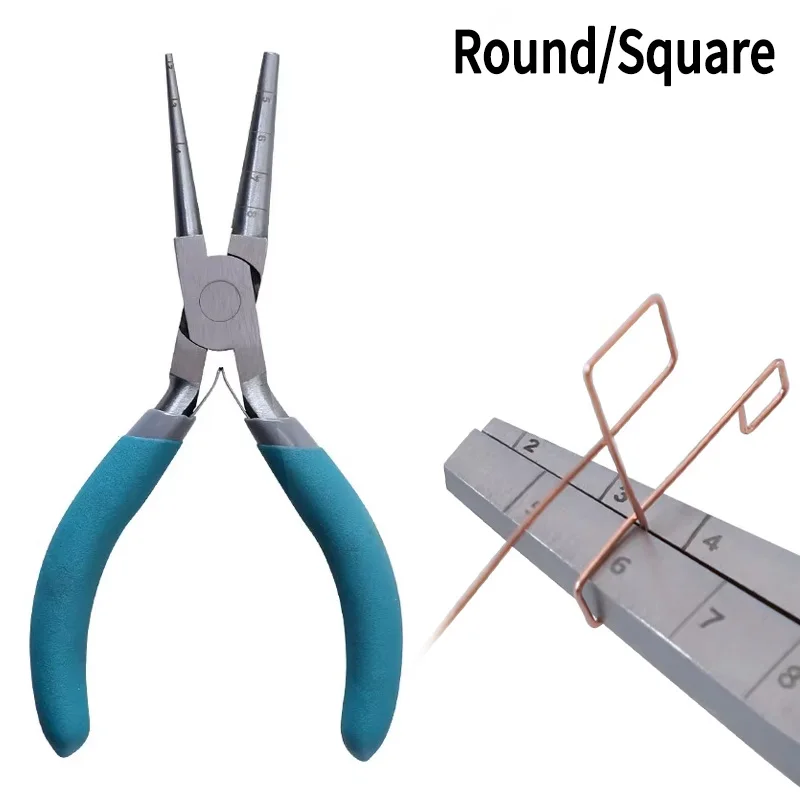 

Квадратные/круглые плоскогубцы с весами для создания квадратных форм диаметром 2-8 мм, поделки для изготовления ювелирных изделий, плоскогубцы для изготовления проволочных петель