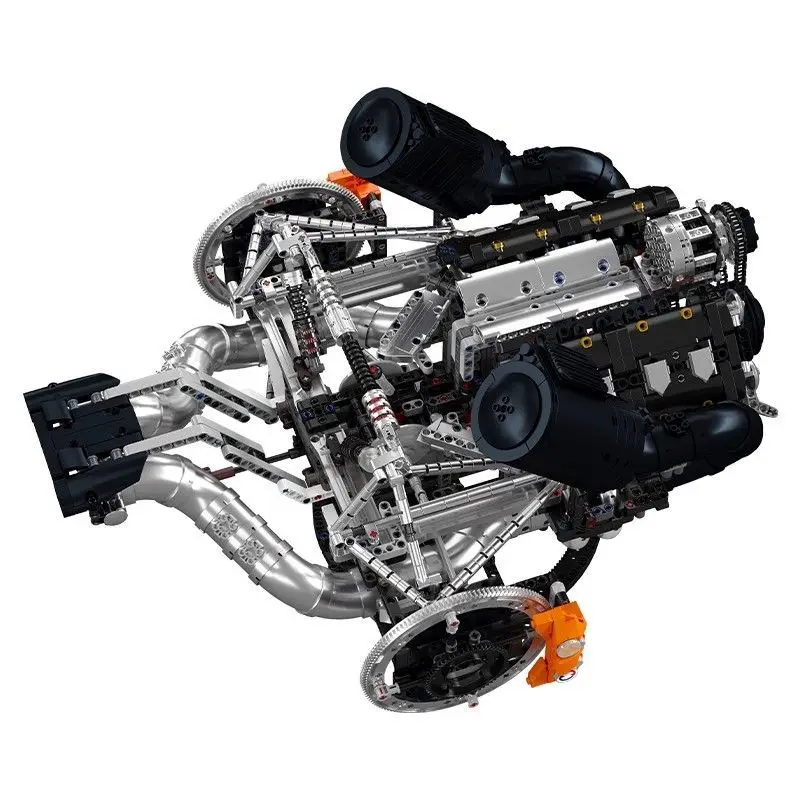 Schimmel Koning 10248 High-end Technische JZK V8 Hyper Motor Model Bouwsteen Baksteen Montage Puzzel DIY Speelgoed Jongen Kerstcadeau Kid