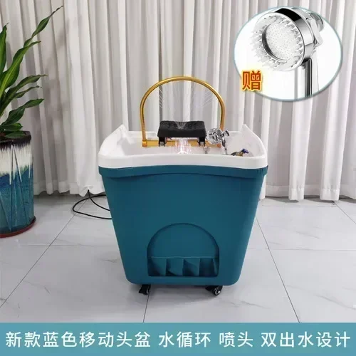 Mobile Shampoo Basin Beauty Salon Ear Cleaning Hair Care Center Health Water Circulation Head Treatment Fumigation Spa Machine