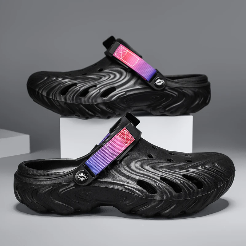 Men Clogs Slippers High Quality Classic Outdoor Anti-Slip Garden Shoes Lightweight Fashion Casual Sandals Big Size 45 46 47