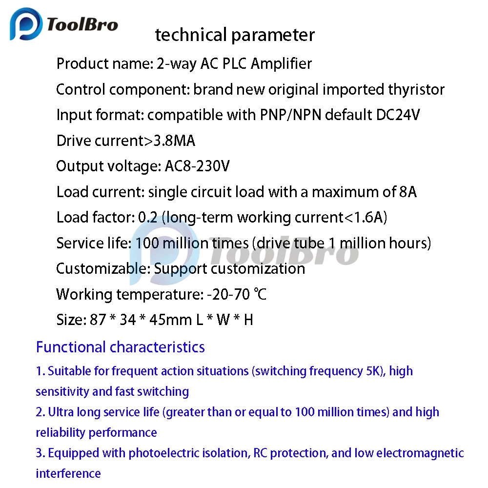 2 Channel Solid State Relay Module SSR with Photoelectric Isolation PNP NPN DC 24V to AC 8-230V 110V 220V PLC Amplifier Board