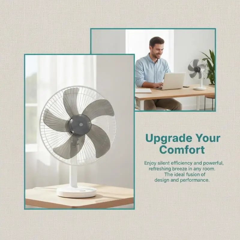 1Pc Fan Blade Five Leaves Blade With Nut Cover Household Plastic Leave For Stand Fan Desk Fan General Replacement Accessories