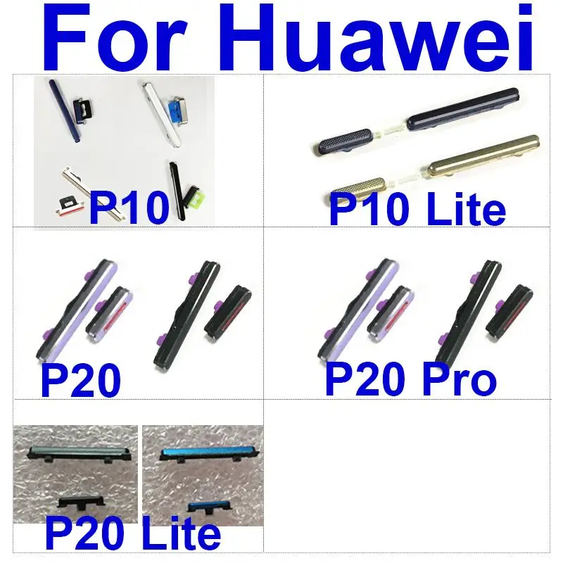 

Power Volume Side Buttons Flex Cable For Huawei P10 P20 Lite P20 Pro Up Down Audio Control Buttons Replacement Parts