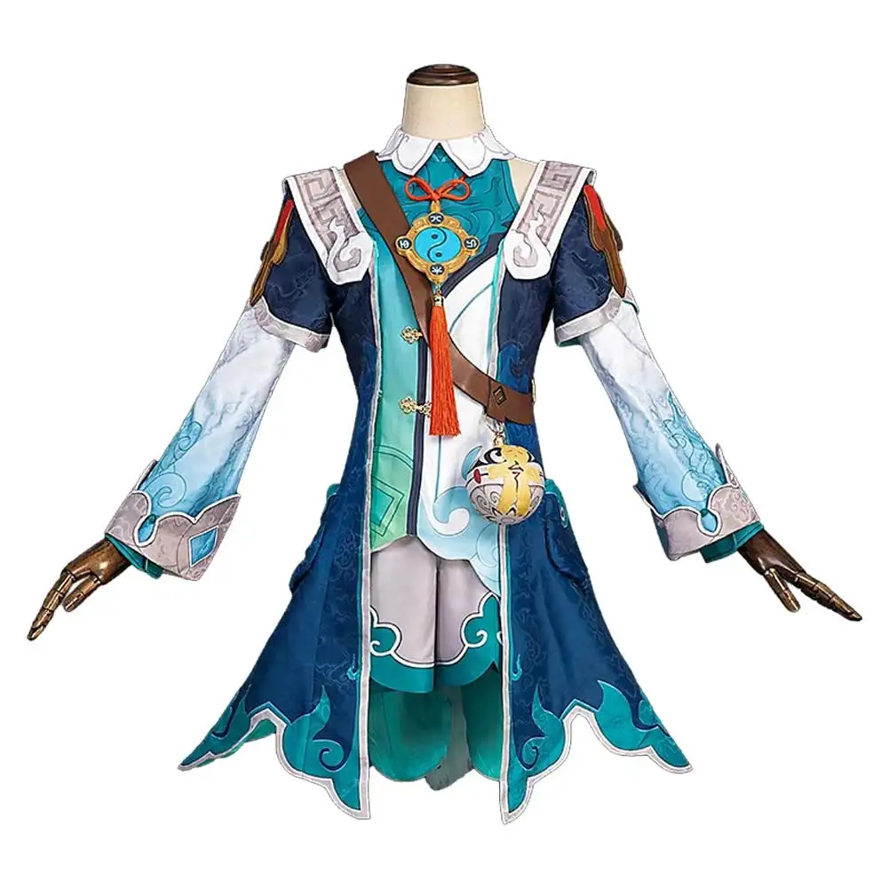 Game Star Rail Cos HuoHuo Cosplay Costume Outfit Fantasy Tops Accessories Halloween Carnival Suit For Adult Women Girls Roleplay