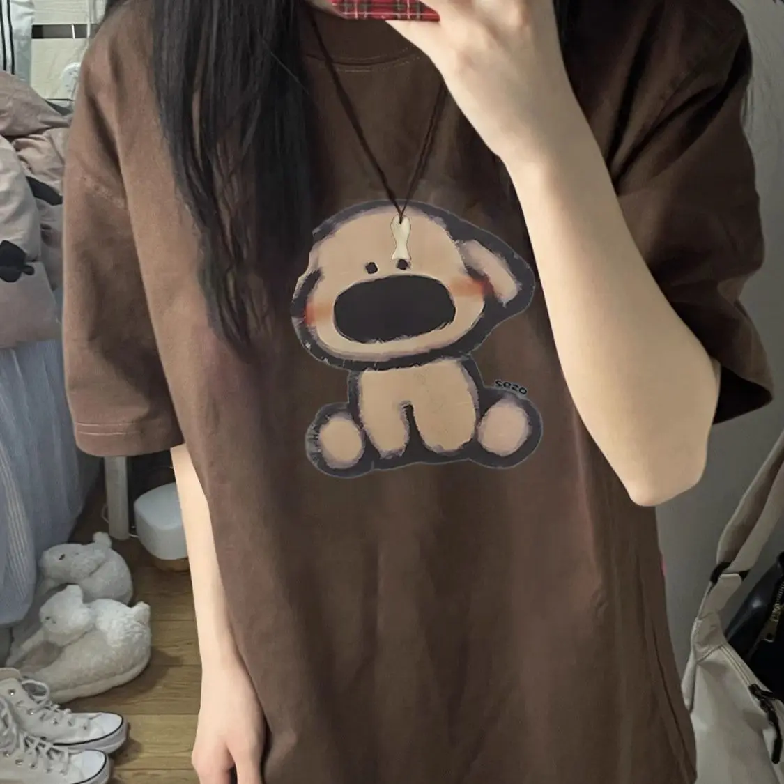 

Short Sleeve T-Shirts Womens Comfortable Relaxed Fit Cotton Minimalist O Neck Lightweight Simple Breathable Daily Casual Tops