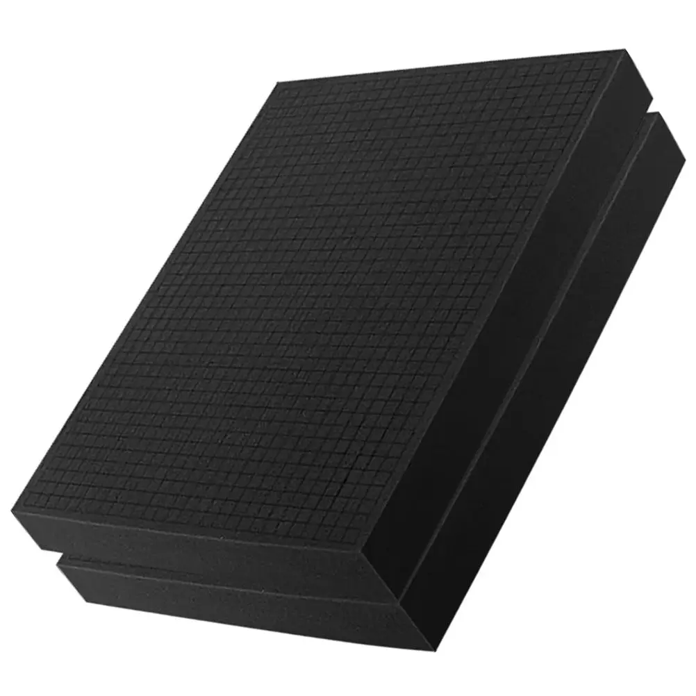 2pcs-black-grid-pearl-cotton-packaging-inserts-shockproof-foam-sheets-shipping-protection-pads-electronic-tool-box