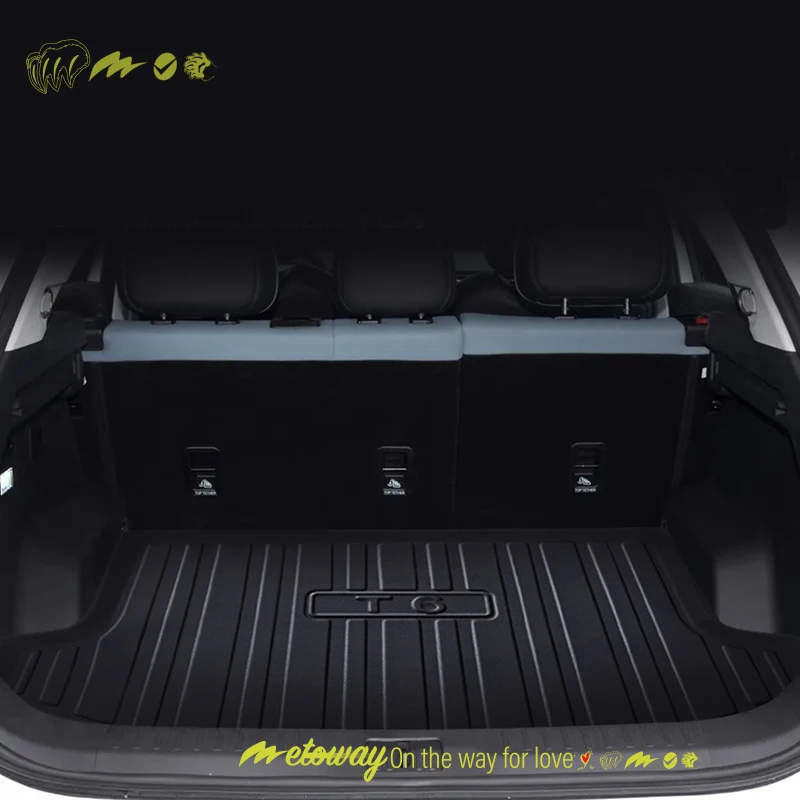 For Chery fulwin T6 2024 TPE Custom Fit Car Trunk Mat All Season Black Cargo Mat 3D Shaped Laser Measured Trunk Liners