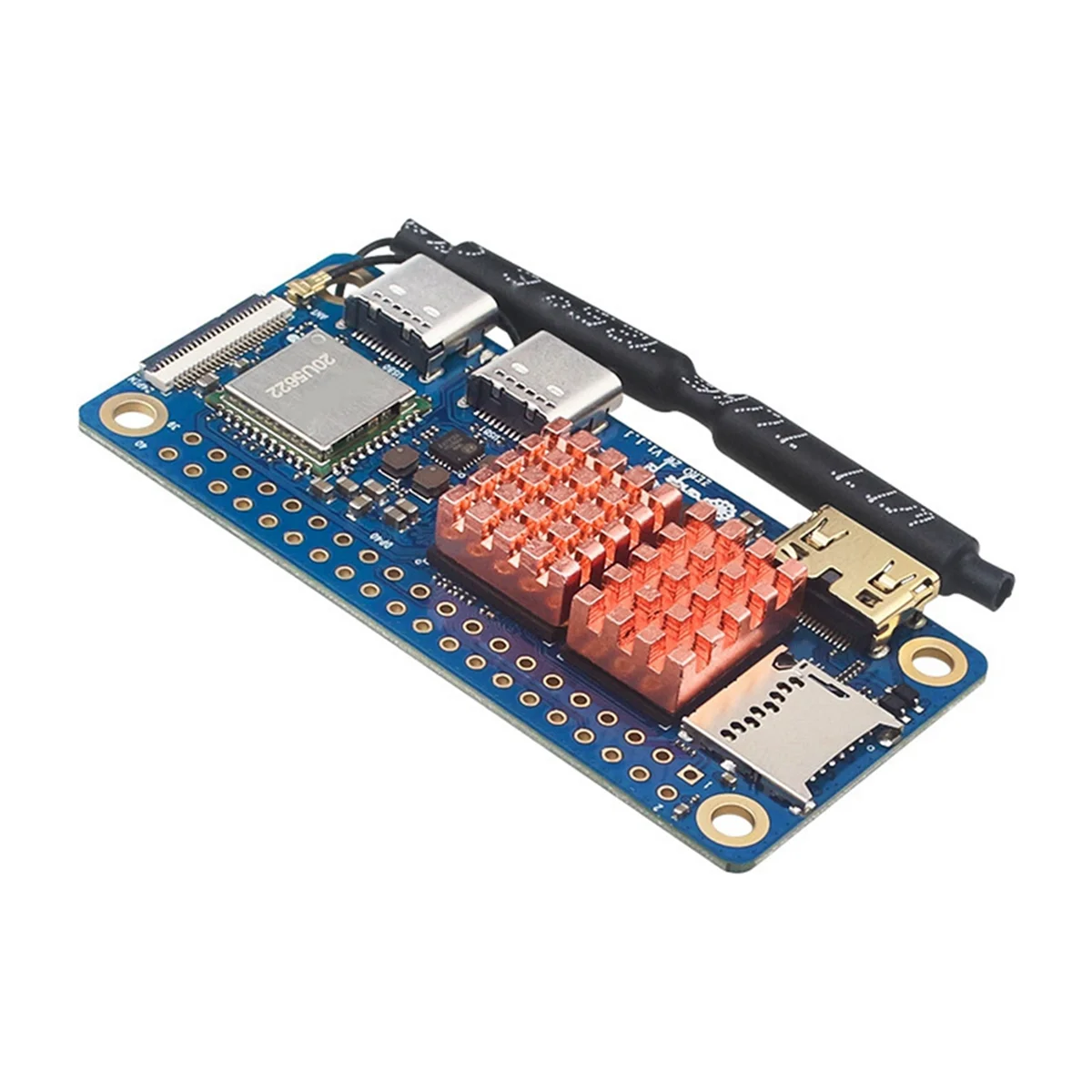 Disipador de calor de cobre puro para OrangePi Zero, 2W, para placa base de CPU OrangePi, disipadores de calor multifuncionales