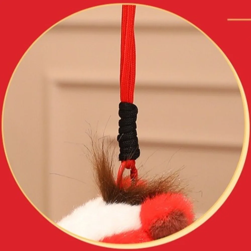 Ciondolo bambola cavallo peluche cartone animato morbido soffice bambola pony appesa 15 cm portachiavi cavallo peluche stile cinese arredamento festivo