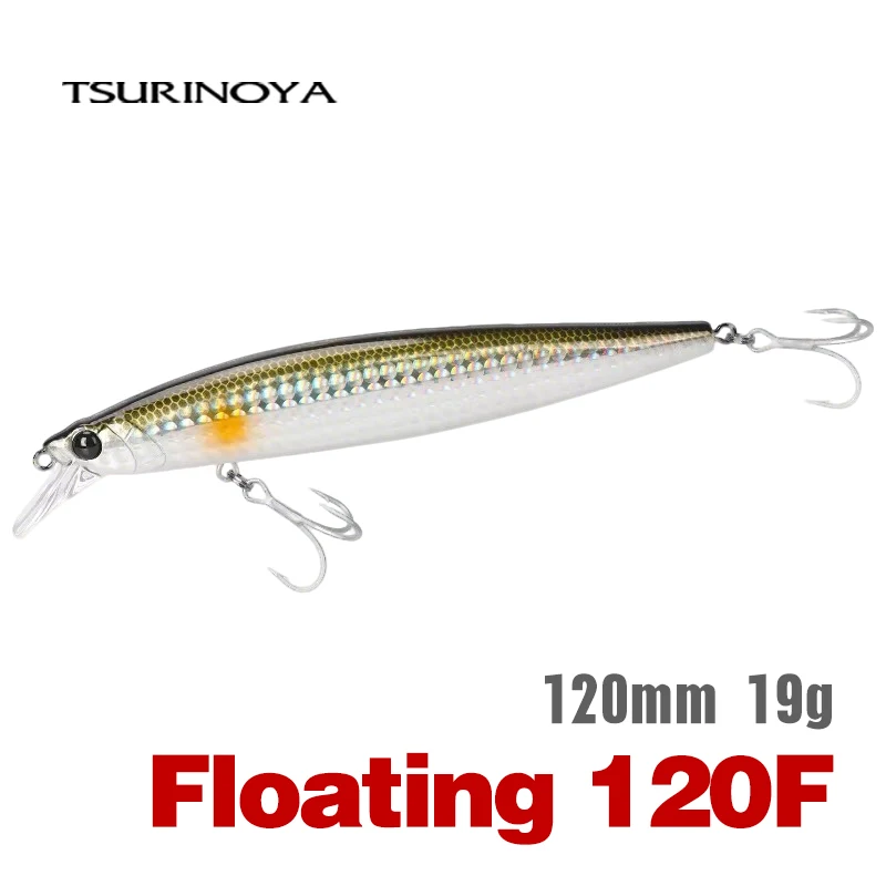 TSURINOYA Przynęta Morska 120F Ultra-daleki Rzut Pływająca Słonowodna Minnow STINGER 120mm 19g Waga Sztuczna Przynęta