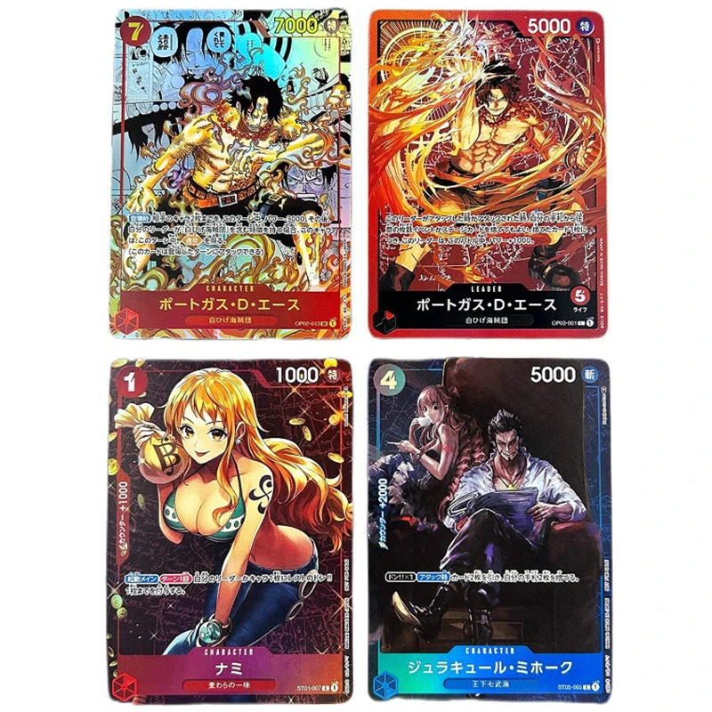 48pcs/set One Piece OP02 TCG OPCG Replica Luffy Shanks Ace Edward