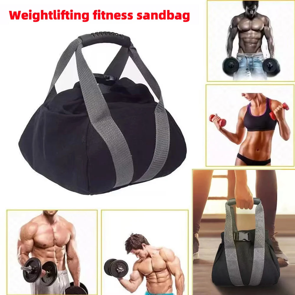 Fitness-Training, Power-Sandsack, tragbar, verstellbar, aus Segeltuch, Kettlebell, weicher Sandsack für Heimtraining, Fitness, Yoga, Training