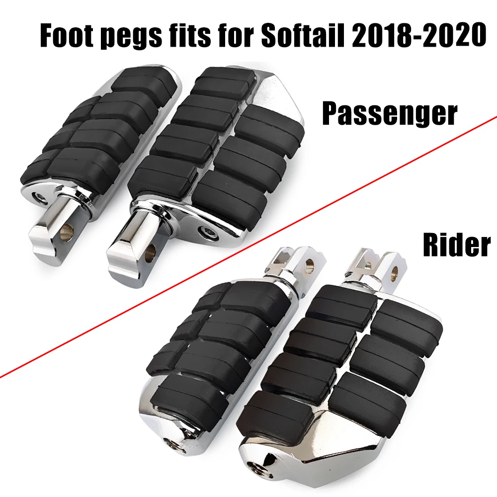 

Front Rear Foot Pegs Footrest Pedals For Harley Softail Fat Bob Breakout Street Bob Low Rider Sport Glide FLS 2018-2020