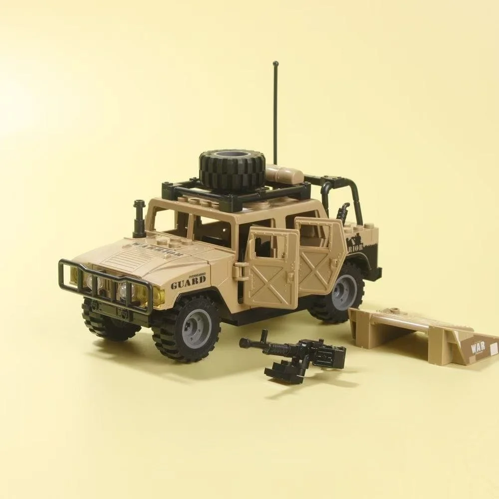 Army soldiers Special police Special forces armored vehicle DIY model building blocks brick toy gift - view 4