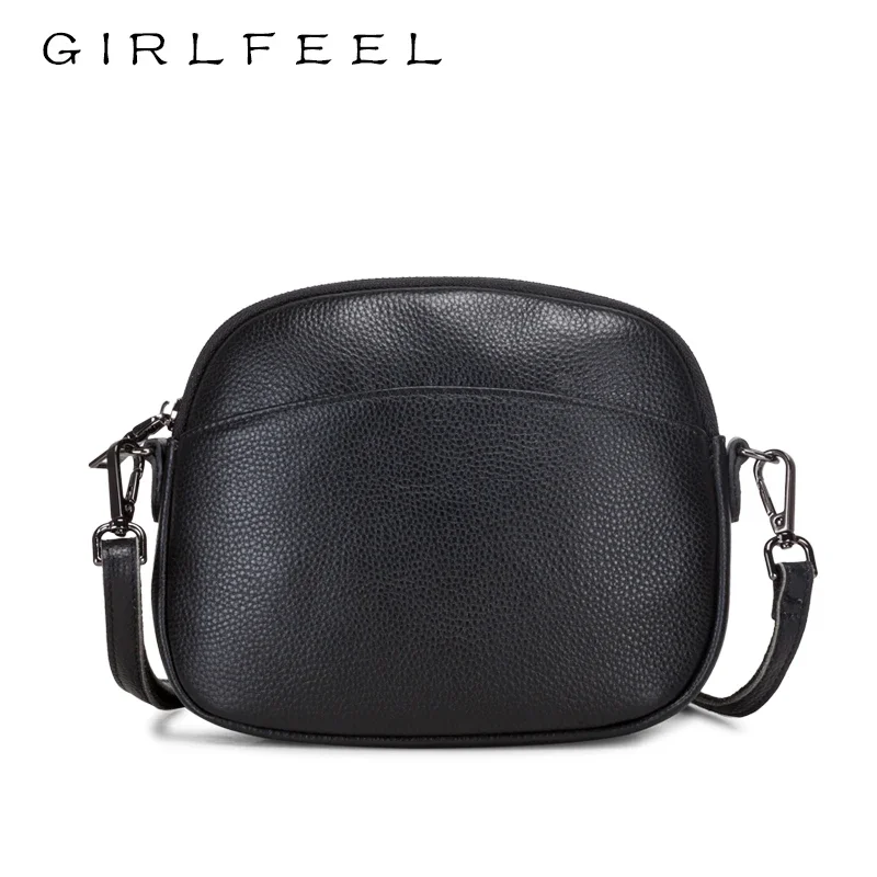 

Hxl Small Bag All-Match Shoulder Messenger Bag Genuine Leather Women's Bag Mobile Phone Mini Shell Bag Fashion