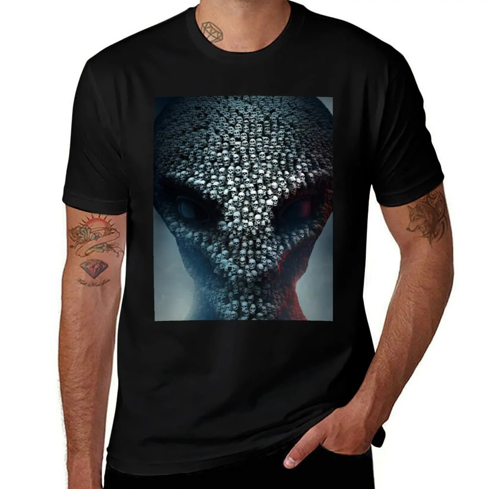 Unknown Enemy T-Shirt All Match Print Short Sleeve Top T-Shirt