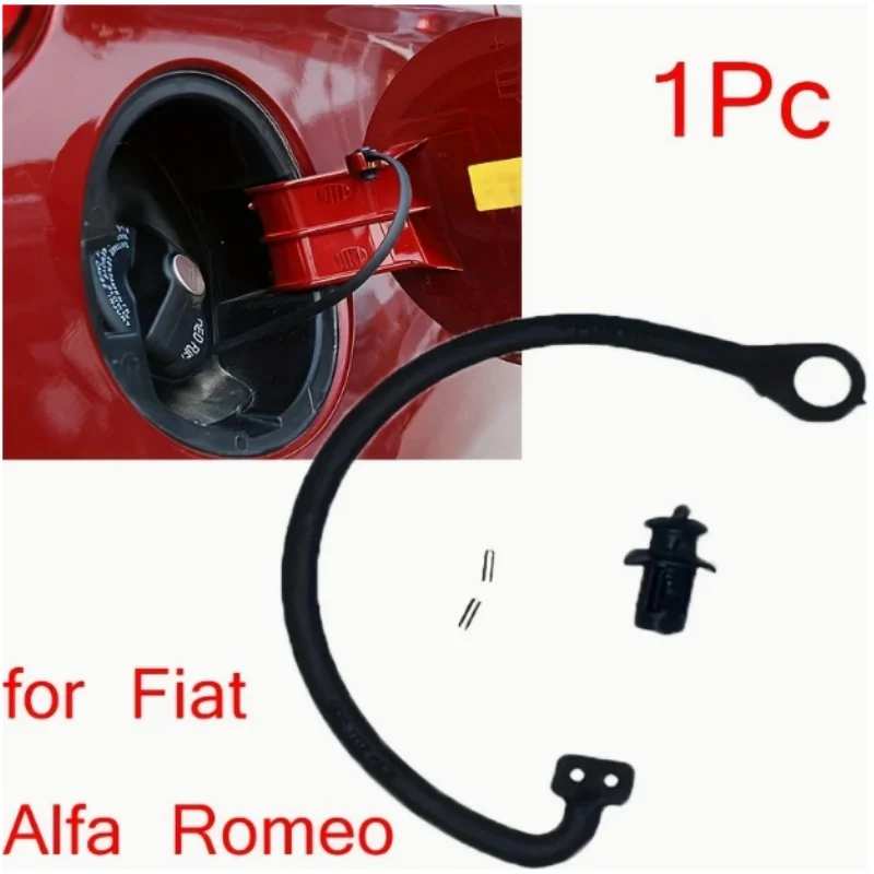 Correa para tapa de combustible para Fiat 500 Grande Punto Bravo Doblo, compatible con ALFA ROMEO, pieza de repuesto de acero duradera