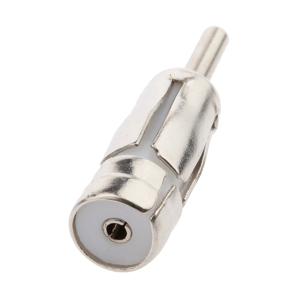 Car Antenna Adaptor Metal ISO to DIN Conversion Connector Car Radio Aerial Adapter for Audio Upgrade