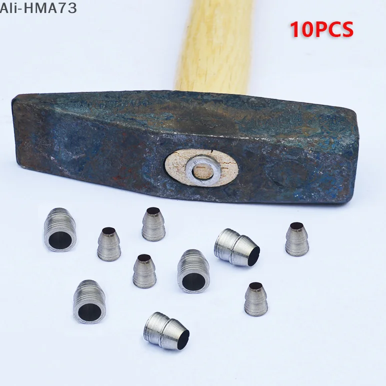 

HMA73-10pcs Safety Round Handle Wedges Steel Hammer Handle Splitting Wedge Set For Axe Claw Hammer Steel Carpentry Maintenance