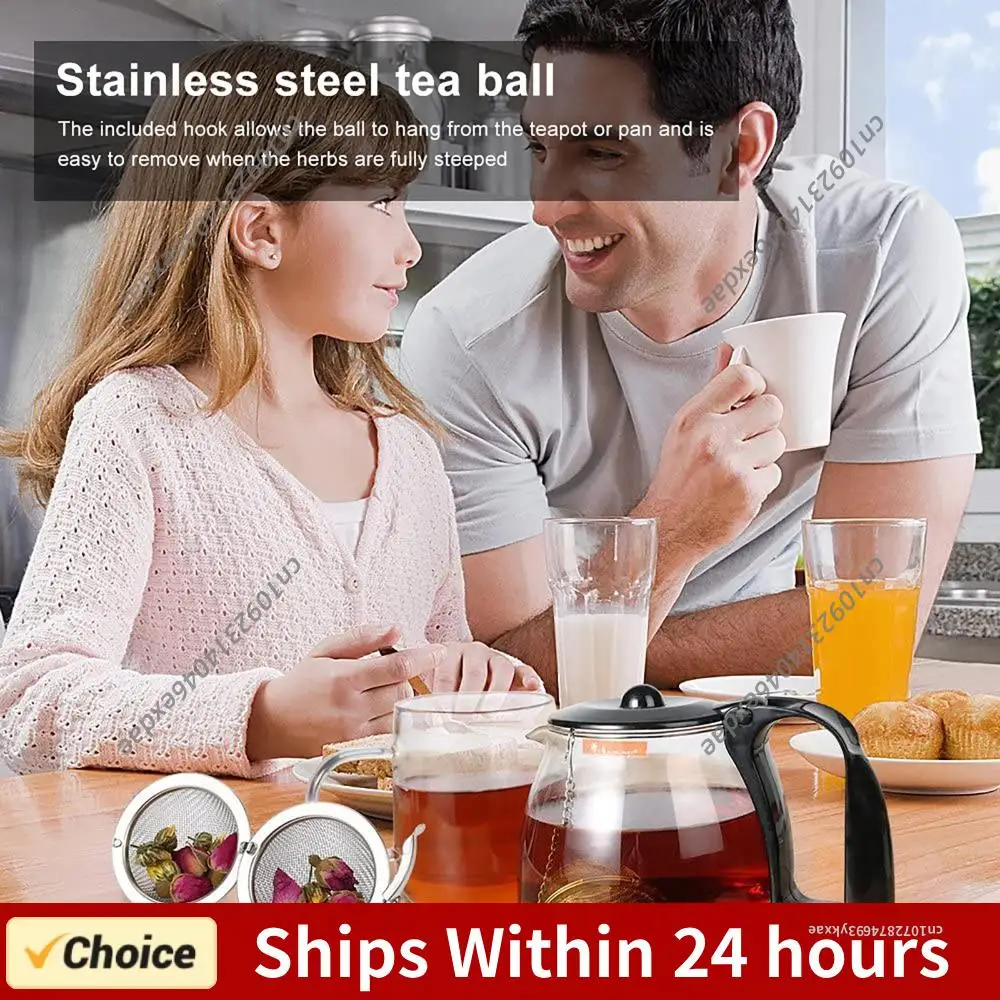 

Набор из 2-6 шт. чайных ситечек-инфузеров из нержавеющей стали 201 с тонкой сеткой, на цепочке, для заваривания рассыпного чая, трав, специй и приправ