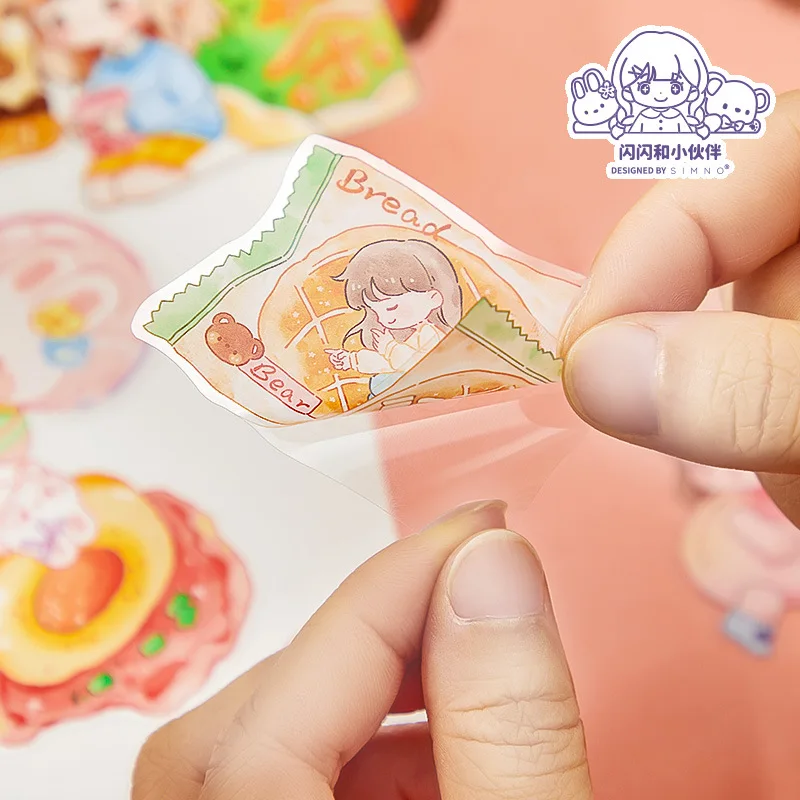 30pcs/bag Cartoon Girl Shanshan's Funny Life PET Stickers Cute Waterproof Scrapbooking journaling Decorative Sticker