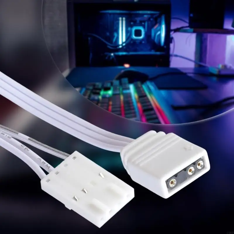 C90F Гибкий 5 В 4PIN Color Controller Cable для интеграции системы освещения компьютерного освещения