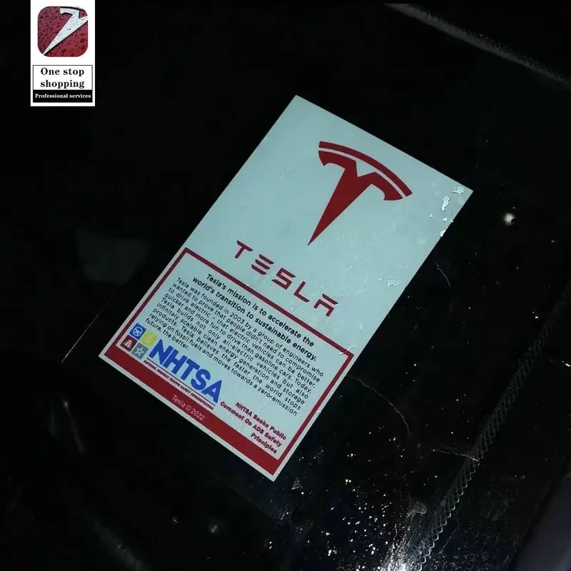 for American Tesla Model 3/Y/X/S windshield car stickers, electrostatic stickers, personalized decorative car stickers