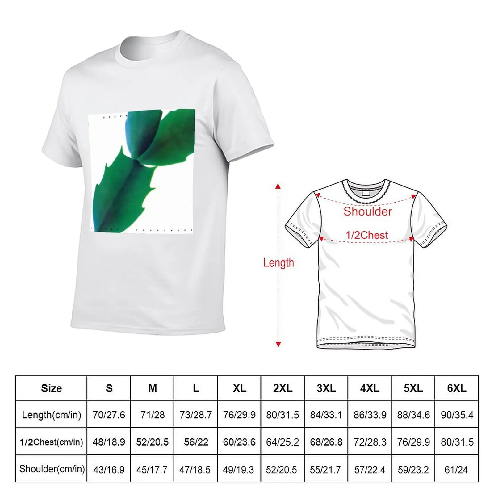 Hiroshi Yoshimura ambient leaf album cover T-Shirt summer top kawaii clothes vintage graphic tee t shirt for men