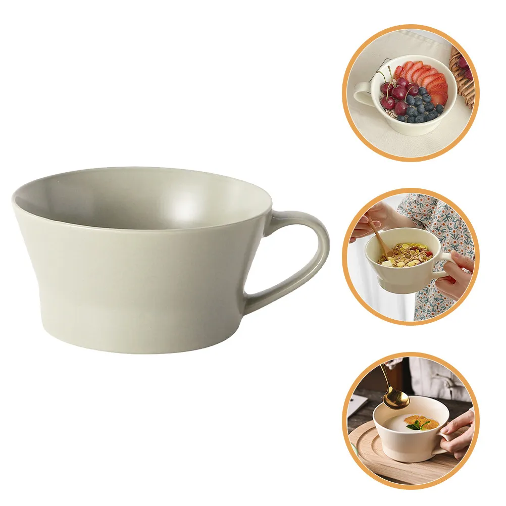 Ceramic Mug Versatile Hot Cold Beverage Cup Elegant Lines Simple Aesthetic Coffee Tea Milk Juice Water Cup for Home Office Cafe