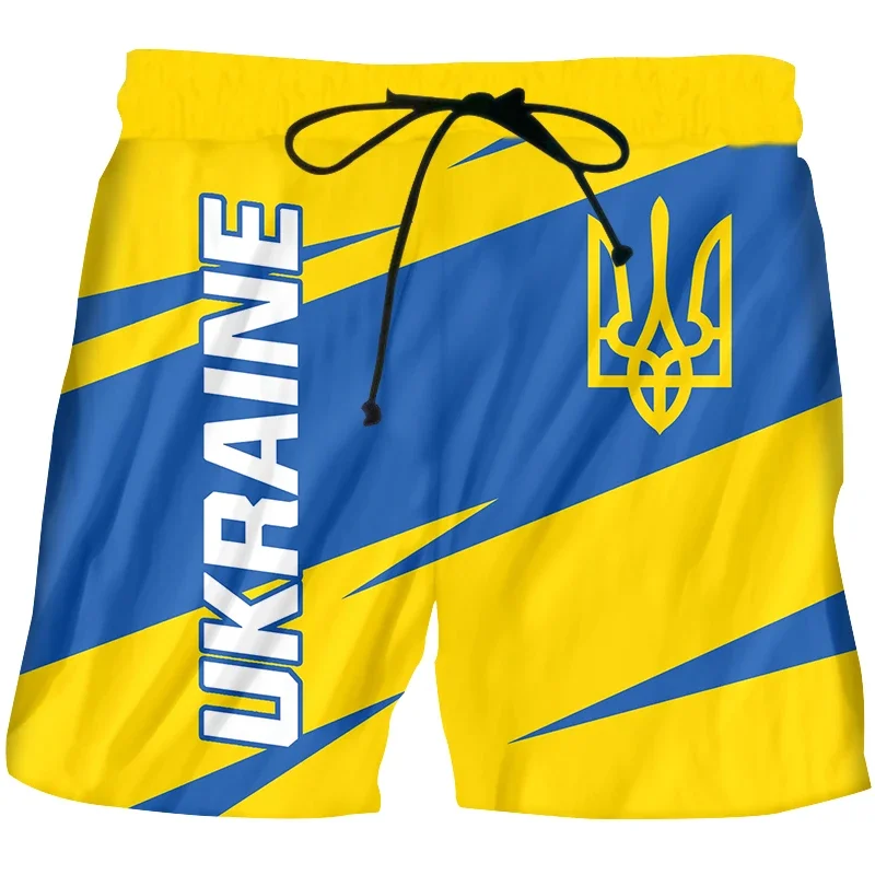 3d Oekraïne Heren Shorts Sublimatie Print Dames Ukraine Kleding Knie Casual Love Oekraïne Vlag Korte Broek