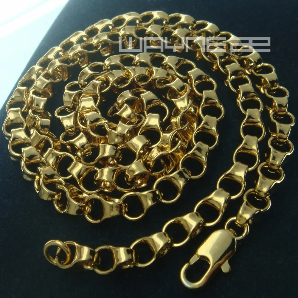 Gold Color  Men Long Necklace N247