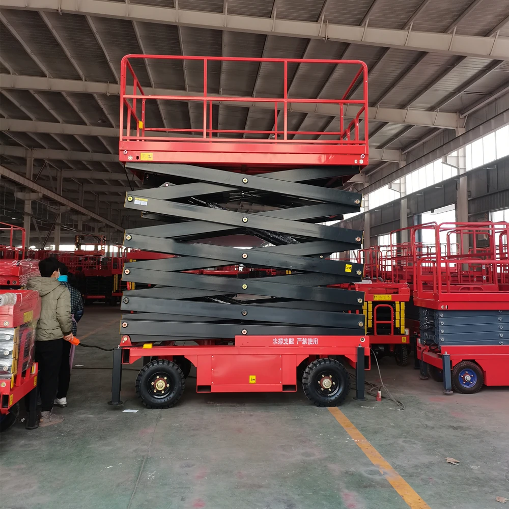 Scissor Cross-type Lifting Platform Automatic Hydraulic Lifting Dispatching Portable Elevator Movement For Semi-aerial Work