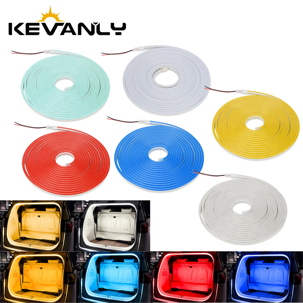 Frunk Brighten LED Strip 5M Waterproof Flexible Atmosphere Lamp Free Cutting Modified Ambient Light For Tesla Model 3 Y S 트렁크 앰비