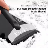 Car Snow Brush Cleaning Shovel Glass Ice Scrapers Tool Accessories for Tesla Model 3 Highland 2023 Model S Model X Model Y