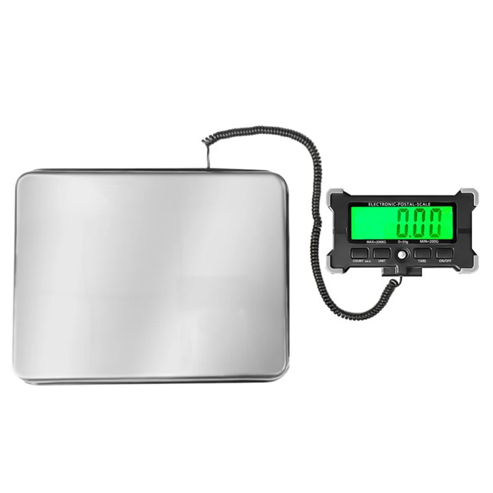 Portable LCD Digital Display Floor Scale 200kg Luggage Hanging Suitcase for Travel Baggage Weight Balance Tool