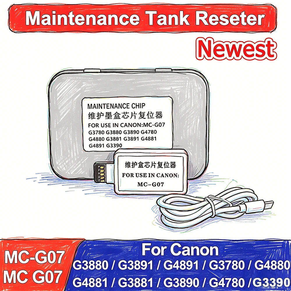 

MC-G07 Reset Chip for Canon PIXMA G3780 G3880 G3890 G4780 G4880 G3881 G3891 G4881 G4891 G3390