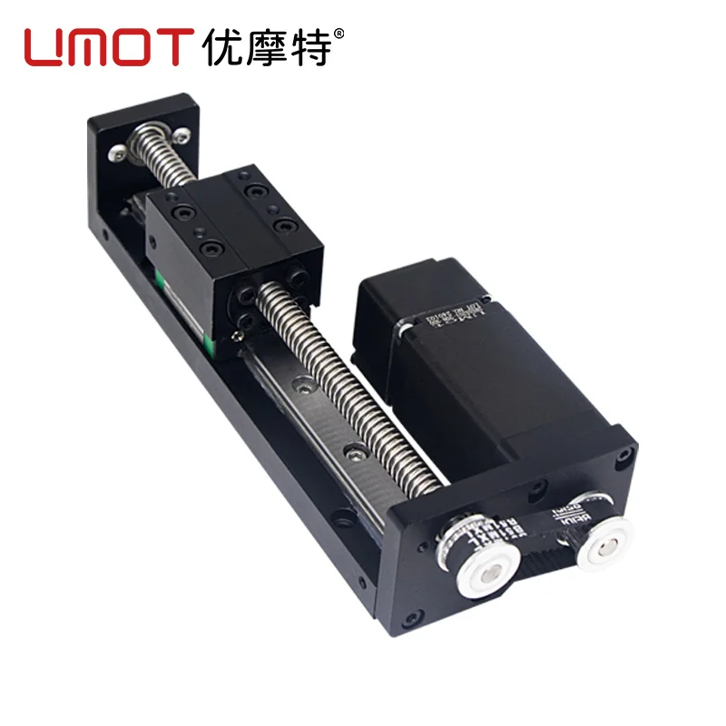 UMOT 150mm Travel Nema11 Stepper Motor Down/Left/Right Install Mini Linear Stage Load 6kg Closed Loop/Dual Shaft Motor Optional