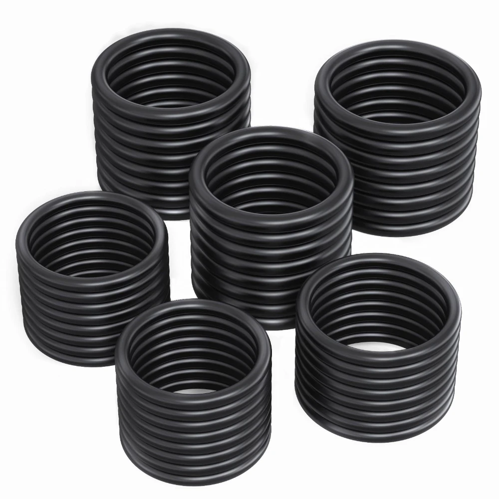 

950pcs Nitrile O-rings Gaskets Silicone Black Sealing Rings Rubber Resistant Rubber Oring High Temperature Sealing Washer