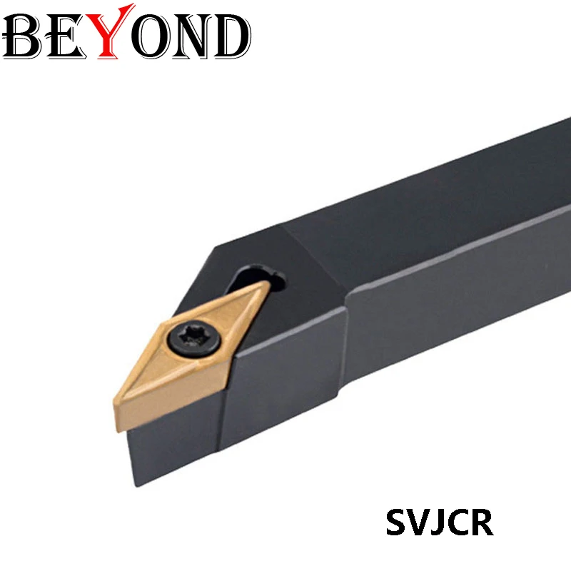 BEYOND SVJCR 1010 SVJCR1212H11 SVJCR1616H11 SVJCR1010H11 เครื่องกลึงโลหะเครื่องกลึงโลหะภายนอกเครื่องมือคาร์ไบด์ VCMT SVJCR2020K11 SVJCR2525M11