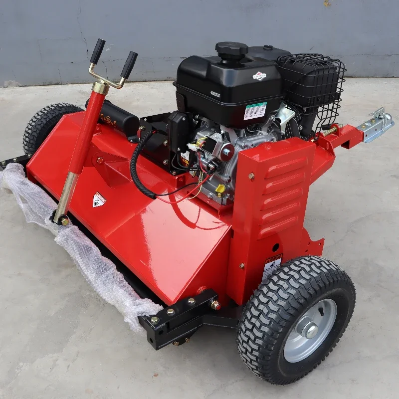 ATV-FLM120 continuous lawn mower with three adjustable tire positions