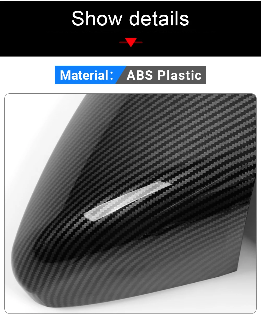 Für Xpeng G6 2023 2024 2025 ABS Carbon Auto-Rückspiegel Seitliche Zierleiste Schutzabdeckung Aufkleber Dekoration Zubehör – Detail 5