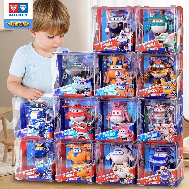 Original Super Wings Toys Anime Figurine Hangar Big Transformation Toys Robot Desktop Models Christmas Gifts Hot Selling