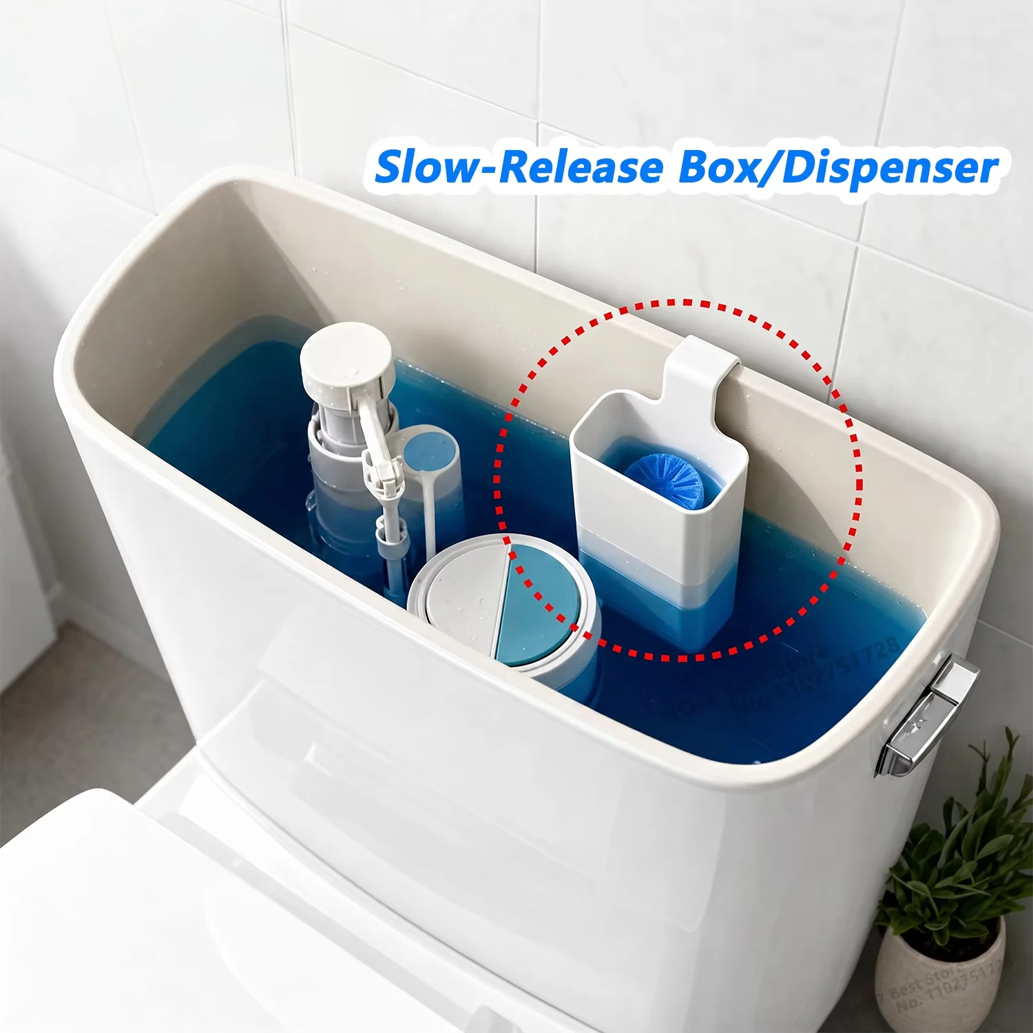 Fester Toilettenspender Ersatzteil für Wassertank hängend langsam wirkend Pufferbehälter Reinigungsmittel verlängert die Tiefendesinfektionszeit verhindert Verstopfungen schützt die Emaille ohne Rückstände geeignet für – Detail 22