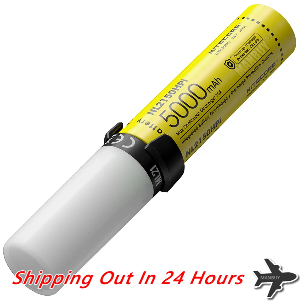 Sale NITECORE 21700 Intelligent Battery System NL2150HPi 5000mAh Rechargeable  +MPB21 Powerbank +ML21 High CRI Flashlight