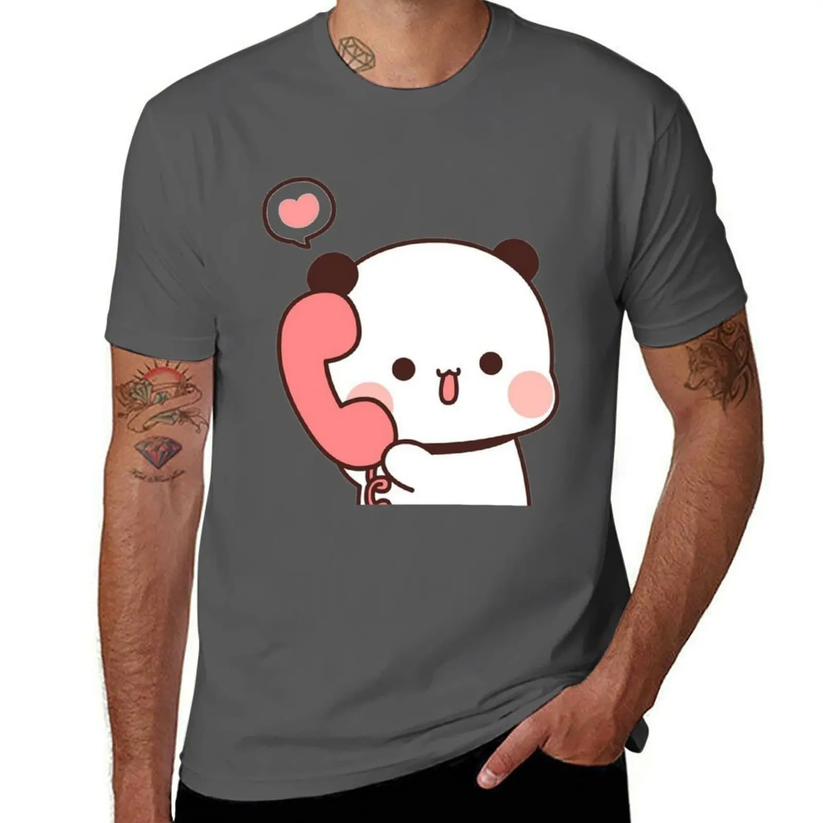 Dudu With A Call Making Is Bubu T-Shirt Plus Size Non-Shrink T-Shirt