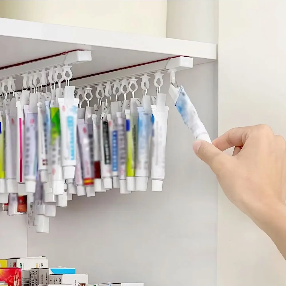 Hanging Slide Type Ointment Storage Rack,One Aircraft Has 20 Built-in Clamps,Suitable for Door Cabinet Installation,Saving Space
