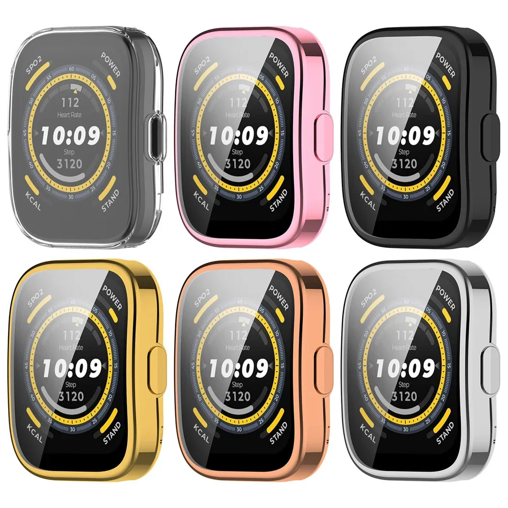Soft Silicone Case For Amazfit Bip 5 Smart Watchband Screen Protector Bumper TPU Shell For Huami Amazfit Bip 5 Cover Accessories image 4