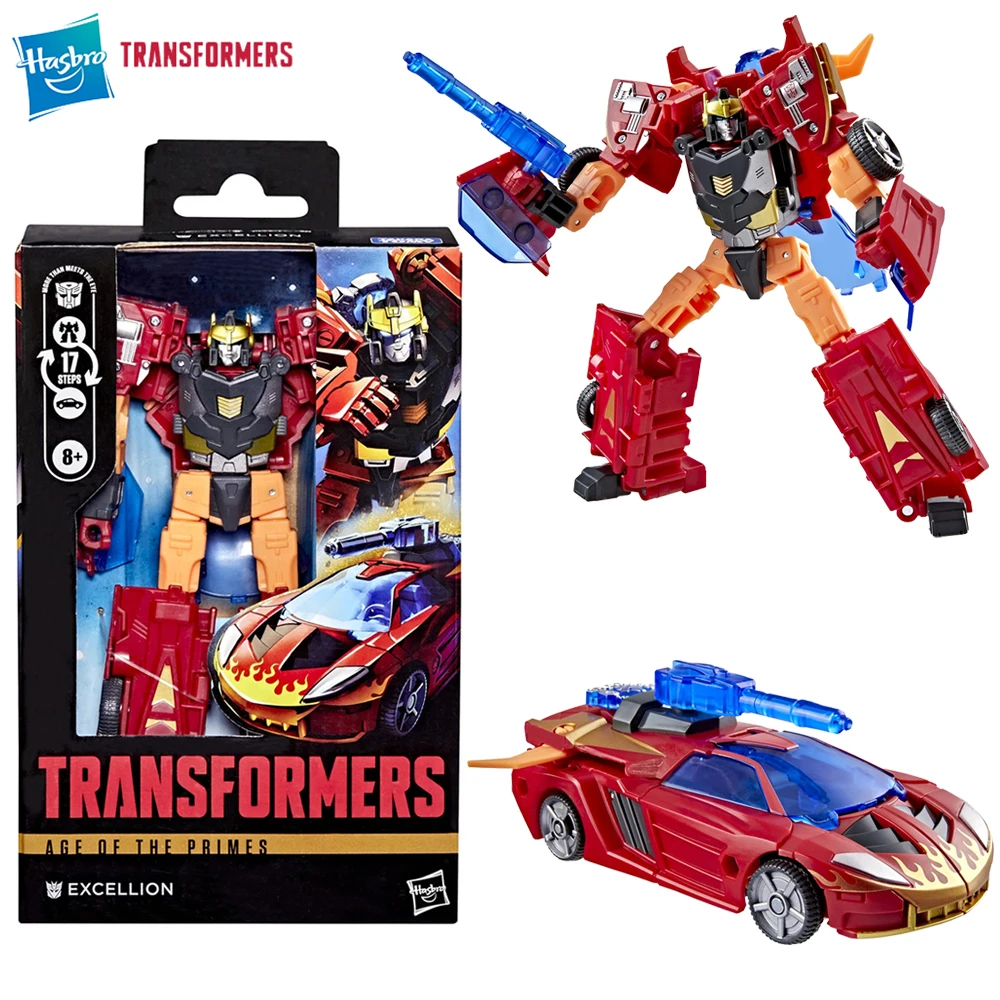 

NEW Hasbro Transformers Age of the Primes Excellion (Transformers: Cybertron) 14cm Deluxe Class Anime Action Figure Model Toys